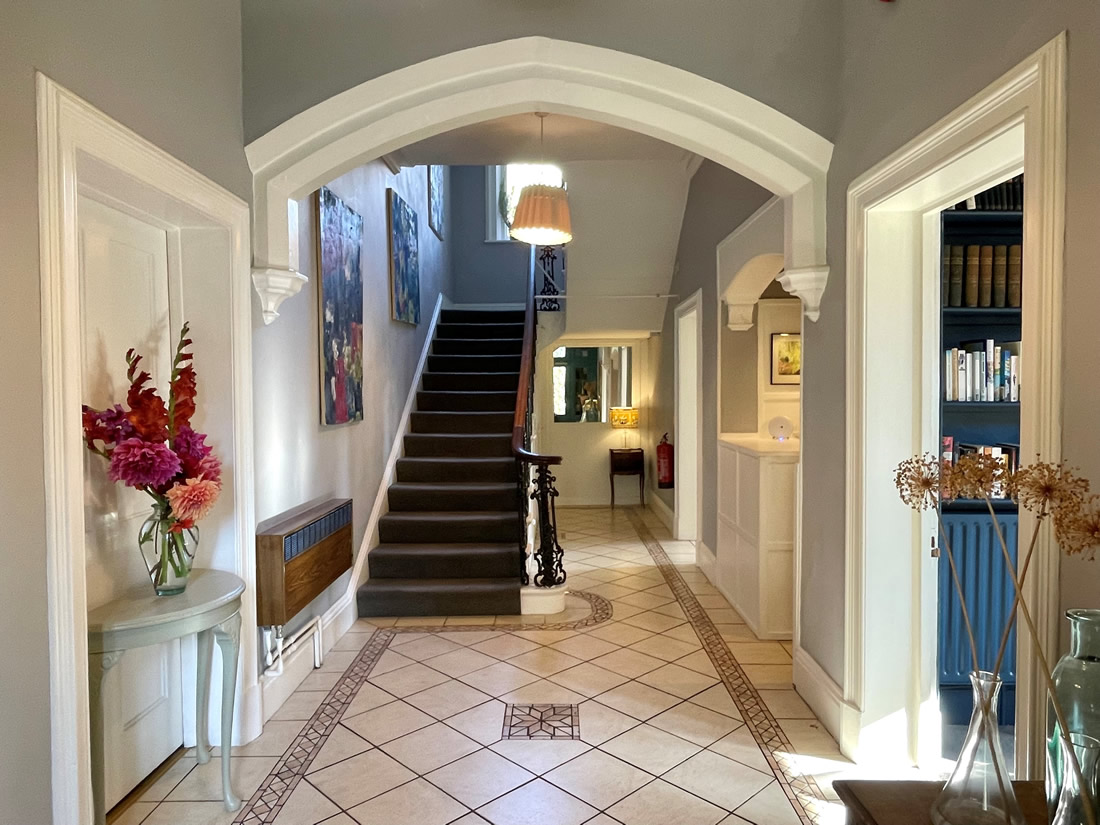 Entrance hall at The Parisi Townhouse self catering accommodation york